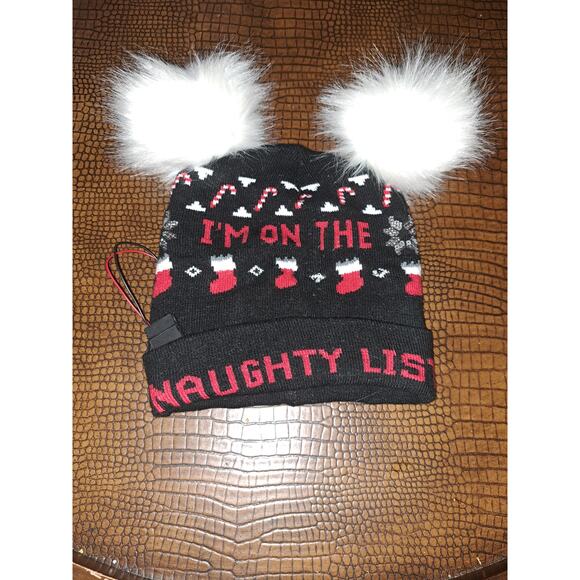 I'm on the Naughty List Winter Hat - Picture 1 of 3